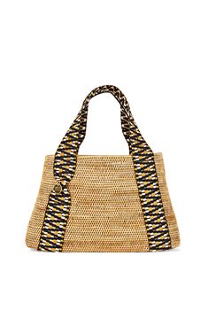 This vegan bamboo tote bag is a contemporary take on a summer favourite. Robust and lightweight in equal measure, it is handcrafted using traditional Lombokian weaving skills, offset with contemporary jacquard straps. Handmade in Bali. Worldwide shipping. Oval Bag, Vegan Handbags, Woven Tote Bag, Summer Favorites, Locally Grown, Handcrafted Accessories, Backpack Travel Bag, Basket Bag, Manado