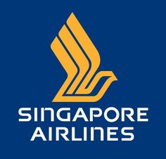 the singapore airlines logo on a blue background