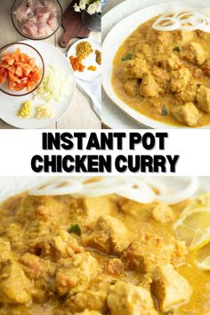 instant pot chicken curry is an easy and delicious recipe that's ready in under 30 minutes