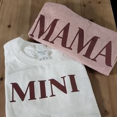 Mama & Mini Matching Tshirts Mother Daughter Unique Custom Tees Mama And Mini Phrase Graphic Tee Reflective Vinyl Design Kids White Cotton Tshirt Size Xs Kids Size Xl Adult Handmade New Without Tags Mama Matching Tee Bundle Save On Shipping Design In Premium Htv Vinyl Handmade: Vinyl Cut And Hand Pressed New Without Tags Listings Are Available To Purchase Individually In Separate Listing. Tags: Matching Family Set, Tees, Clothing, Cotton, Bundle And Save Mom And Daughter Matching Shirts, Mother Daughter Shirts, Shipping Design, Matching Tshirts, Mom And Daughter Matching, Mama And Mini, Daughters Shirt, Htv Vinyl, Matching Tees