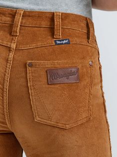 Your favorite flare is back, but now in the perfect texture for the season ahead. Our Women’s Wrangler Retro® Bailey High Rise Corduroy Trouser Jean comes with all the same iconic details, including our signature five-pocket styling, the “W” stitching, and a logo patch. That ultra-soft corduroy is crafted from a cozy cotton blend with just the perfect amount of stretch. Best of all, these trousers feature a flattering high-rise silhouette that hugs you in all the right places. Fit: Regular Rise: High Front Rise: 10 5/8" Leg: Trouser Leg Opening: 21 5/8" Front Closure: Zip-Fly with button closure Long Sleeve Kids, Boys Bottoms, Boys Pajamas, Wrangler Jeans, Sweater Set, Corduroy Pants, Girls Jeans, A Logo, Trouser Jeans