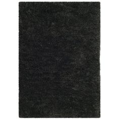 a black rug on a white background