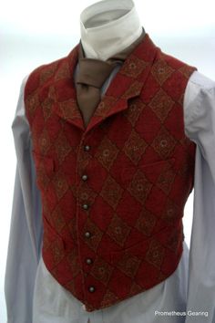 1890s Mens Fashion, Mens Vest Fashion, 1800s Fashion, Period Outfit, Fantasy Clothing, Historical Clothing, Fashion History, Costume Design