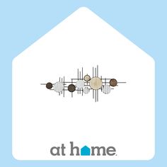 the logo for athome, an appliance that is designed to look like it