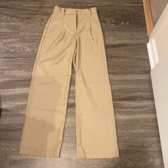 Nwt Dress Pants Spring Office Wear Full Length Pants, Chic H&m Pants For Spring, H&m High-waisted Workwear Bottoms, H&m Wide Leg Pants For Spring, Chic Formal Bottoms From H&m, Elegant H&m Business Casual Bottoms, H&m Wide Leg Spring Pants, H&m High-waisted Pants For Work, H&m Spring Wide Leg Pants