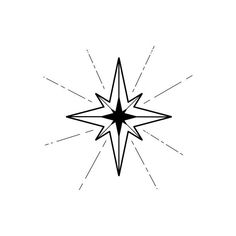 a black and white drawing of a star