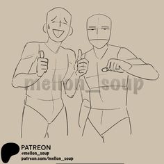 an image of two people with thumbs up