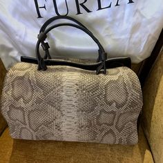 Furla Handbag In Excellent Condition. Dust Bag Included. Brown Satchel Box Bag With Dust Bag, Elegant Box Bag For Errands With Handles, Brown Top Handle Bag For Errands, Elegant Brown Box Bag For Errands, Elegant Brown Bag For Errands, Furla Bags, Hand Bags, Tan Brown, Dust Bag