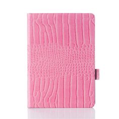 the pink crocodile skin leather case for an ipad