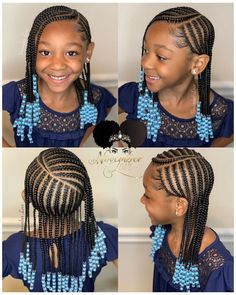 50 Easy Winter Natural Hairstyles for Kids - With Winter Hair Care Tips - Coils and Glory Two Big French Braids, Simple Kids Braided Hairstyles, Simple Cornrows For Kids, Braids For Kids Natural Hair, Kids Cornrow Hairstyles Simple, Simple Cornrows For Natural Hair, Simple Hairstyles For Kids