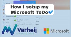 how i setup my microsoft todo