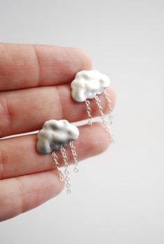 earrings Cloud Jewelry, Cloud Earrings, Rain Accessories, Rain Cloud, Jewellery Sketches, Jewelry Quotes, Wedding Picture, Ear Rings, Timeless Wedding