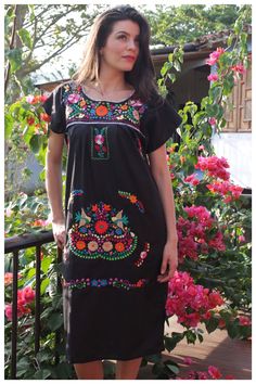 Beautiful dress with colorful floral embroidery, handmade by artisans in Mexico. Each dress is one of a kind in color and fit. May have unique flaws.  Size: S Fabric: Cotton/ Poplin Handmade in Mexico Machine wash delicate cycle, flat line dry, no dryer Mexican Embroidery, Mimosa, Beautiful Dress, Dress Clothes For Women, Cotton Poplin, Fabric Cotton, Floral Embroidery, Beautiful Dresses, Brooklyn