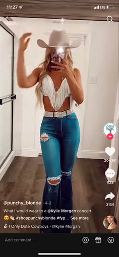 Nashville Fits, Rodeo Fits, Cowgirl Era, Thigh High Boots Outfit, Jon Pardi, Outfit Western, Country Clothes, Cowgirl Couture