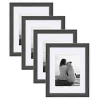 four different frames are shown with one black and white photo in the bottom right corner