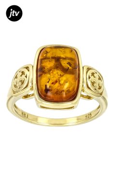 12x8mm Rectangular Cushion Amber 18k Yellow Gold Over Sterling Silver Ring. Measures Approximately 0.38"L x 0.54"W. Not Sizeable. Rectangular Yellow Gold Ring With Gemstone, Classic Amber Oval Cabochon Jewelry, Classic Oblong Jewelry With Polished Finish, Oblong 14k Gold Jewelry For Anniversary, Classic 14k Gold Amber Jewelry, Gold Rectangular Cabochon Rings, 14k Gold Oblong Jewelry For Anniversary, Rectangular Gold Cabochon Rings, Rectangular Cabochon Gold Rings