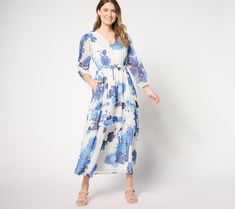 Sunny season means leaning into a more laid-back vibe, but special occasions like grad parties, showers, and summertime weddings may show up in your inbox. With this billowy chiffon maxi dress waiting in the wings, you can confidently RSVP and easily sub out tees and capris for a statement-making 'fit with as little effort as possible. From Destination 365. Breezy Spring Maxi Dress For Casual Wear, Flowy Midi Chiffon Dress For Daywear, Breezy Chiffon Maxi Dress, Spring Chiffon Midi Maxi Dress, Spring Chiffon Dress For Casual Occasions, Flowy Maxi Length Chiffon Dress For Garden Party, Maxi Length Chiffon Dress For Garden Party, Spring Chiffon Maxi Dress Midi Length, Spring Chiffon Midi Length Maxi Dress