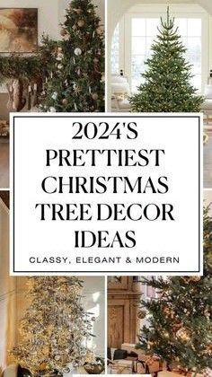 christmas tree decorating ideas in different styles and colors