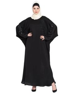 Women Embroidered patch butterfly Kaftan Black , Modest, Satin, Partywear, Black, , Abayas, #abayawrapmurah #abayairan #abayaaceh #abayagiriresto #smansabaya #abayachicshop #abayariyadh #abayarhku #abayacrystalcrepe #abayagambut #abayaabuja #abayaprinting #abayadiscount #3abayah #abayainnigeria #abayasaudiasli #abayaidulfitri #abayairaq Embellished Abaya For Eid, Eid Embellished Maxi Abaya, Embellished Maxi Abaya For Eid, Embellished Maxi Length Abaya For Eid, Beaded Abaya, Dori Work, Black Kaftan, Dubai Style, Utsav Fashion