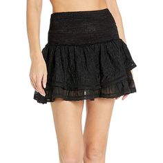 Super Cute/ Stretchy Skirt Elegant Beach Skort With Lined Skirt, Elegant Beach Skort, Elegant Flowy Mini Skirt For Beach, Black Mini Skort With Gathered Skirt, Chic Black Mini Skirt For The Beach, Chic Black Mini Skirt For Beach, Chic Black Beach Mini Skirt, Black Gathered Beach Skirt, Black Gathered Skirt For The Beach