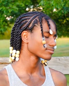 Fulani braid style with twist and beads Twist And Beads, Fulani Twists, Twistout Hairstyles, Fulani Braid, Twist Hair Men, Cornrows With Beads