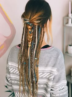 Blonde Dreads, Blond Ombre, Viking Hair, Synthetic Dreadlocks, Stil Boho