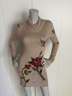 Ed Hardy By Christian Audigier Skulls /Roses/Tiger Dress Size S | eBay Tiger Dress, Skulls And Roses, Roses, Things To Sell, Clothes For Women, Closet