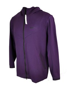 New With Tags - Nike Full Zip Jacket Sportswear Tech Pack Hoodie Purple Sweatshirt Men's Size: XL If you have any questions or need more measurements please don't hesitate to contact me. Shipping: USPS - Ground Advantage Mail Returns: We will accept any item back for a return within 30 days as long as the item is returned in the same condition it arrived. Nike Mens Sweatshirts Purple, Nike Purple Long Sleeve Outerwear, Purple Sportswear Hoodie, Functional Purple Windbreaker With Long Sleeves, Purple Crew Neck Sports Hoodie, Hoodie Purple, Purple Sweatshirt, Tech Pack, Zip Jacket