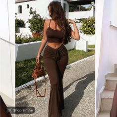 Brown Fashion Nova Flare Pants. New Without Tags. Size Medium. New Without Tags Fast Shipping Smoke Free Home Stretch Wide-leg Two-piece Bottoms, Wide Leg Non-stretch Pants, Non-stretch Two-piece Wide Leg Pants, Two-piece Wide Leg Bottoms For Day Out, Stretch Wide Leg Two-piece Bottoms Set, Solid Wide Leg Two-piece Bottoms, Solid Color Wide Leg Two-piece Bottoms, Solid Two-piece Wide Leg Bottoms, Summer High-waisted Two-piece Bottoms