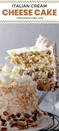 a close up of a slice of cake on a plate