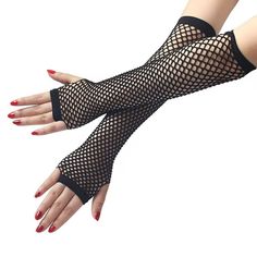 PRICES MAY VARY. BRAND GUARANTEE: Luwigs is Trustworthy Brand for High Quality Hair Products FEATURES: The fishnet gloves are made of nylon, easy to stretch and lightweight, sturdy and washable, not easy to fade and break. Medium size is suitable for most adults and children to wear without bringing you any discomfort. DESIGN: The fishnet arm sleeves with thumb holes and little finger holes.Made of very elastic skin friendly material, tight but no squeeze. Wide elastic at both ends, fit to arm a Punk Rock Costume, Techno Shirt, Net Gloves, Rock Costume, Fishnet Gloves, Rave Shirts, Mesh Gloves, Black Fishnets, Lace Gloves