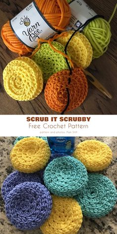 crochet scrubby is an easy and fun project for beginners