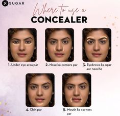 Makeup Routine Guide, Sugar Cosmetics, Face Contouring Makeup, Makeup Life Hacks, Makeup Brushes Guide, Learn Makeup, Most Paused Movie Scenes