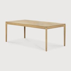 the table is made from wood and has a square shape with two legs, which are not