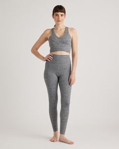 You asked, we listened. Our favorite leggings are now longer in a 28" inseam. Our Ultra-Soft High-Rise Legging is sure to become your new favorite pair of leggings. These super soft leggings are perfect for yoga classes, low impact exercises and all-day wear. Just because they are soft does not mean they compromise on performance qualities - our Ultra-Soft fabric features quick-drying, moisture-wicking and anti-microbial technology with the 4-way stretch.  | Quince | Women's Ultra-Soft High-Rise Low Impact Exercises, Favorite Leggings, Sports Bra Top, High Neck Tank, Performance Leggings, Bootcut Pants, Yoga Classes, Low Impact Workout, Best Leggings