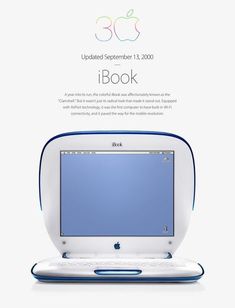 an apple desktop computer is shown in this advertisement for the company's new book