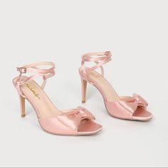 Pink Lulus Heels, Ordered For Wedding Festivities And Never Worn. Still In Box Cute Light Pink Heels, Lulus Heels, Quince Shoes, Light Pink Heels, Champagne Heels, Pink Wedding Shoes, Wedding Festivities, Quince Ideas, Spring Fling