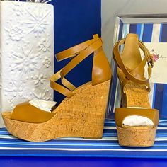 Michael Kors Brown Cork Platform Wedge Strappy Ankle High Heel Sandals Sz 10 Brand New Heel Height Approximately 5” With 1.5 Platform True To Size Iris Flowers, Flowers Garden, Platform Wedge, Womens Wedges, Michael Kors Shoes, Womens Shoes Wedges, Heel Sandals, Platform Wedges, High Heel Sandals