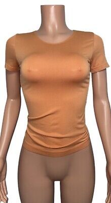 New Pumpkin Spice seamless T-shirt Fitted top Stretch New Office To Date Tee O/s | eBay Fitted Plain T-shirt For Summer, Seamless Scoop Neck T-shirt For Summer, Stretch Seamless Solid Short Sleeve Top, Solid Stretch Seamless Short Sleeve Top, Solid Short Sleeve Seamless Stretch Top, Spring Seamless Short Sleeve T-shirt, Seamless Crew Neck T-shirt For Summer, Plain Stretch Tops For Summer, Basic Seamless T-shirt For Summer