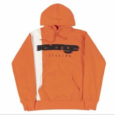 Orange/White Panel Motion Hoodie Size Large Deadstock In Bag Dm With Offers Orange Sweatshirt With Drawstring Hood For Streetwear, Orange Hooded Sweatshirt For Streetwear, Orange Drawstring Hood Sweatshirt For Streetwear, Casual Orange Sweatshirt For Streetwear, Orange Hooded Hoodie For Streetwear, White Sporty Hoodie With Kangaroo Pocket, Orange Hoodie For Winter Streetwear, Sporty Orange Hoodie Sweatshirt, Casual Orange Hoodie For Streetwear