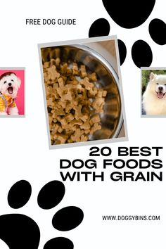 an advertisement for dog food with pictures of dogs