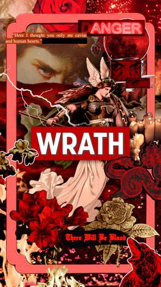 a poster with the words warth on it and an image of a woman surrounded by flowers