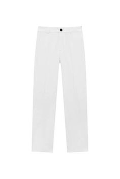 Regular fit pants with darts - pull&bear Classic Elastane Pants For Spring, Fitted Pants With Seam Detailing For Spring, White Straight Hem Bottoms For Office, Classic Spring Dress Pants With Elastane, Classic Spring Elastane Pants, Spring Classic Elastane Dress Pants, Classic Spring Dress Pants, White Dress Pants With Straight Hem For Work, White Straight Hem Dress Pants For Work