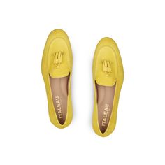 Lea Loafers | Women’s Loafers | Italian Suede Shoes - Italeau Nuova Size 12 Women Shoes, Nude Flats, Loafers Women, Womens Black Flats, Cashmere Accessories, Cashmere Wrap, Yellow Shoes, Womens Ballet Flats, Suede Flats