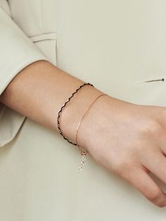 - Slim snake chain - Springring clasp- Extension chainMeasurements- Chain: 6.2in- Extension chain: 1.1inComposition - Silver 925 / Rose gold plateDesigner- Made in Korea- by MCCOII- Style# 300989007 Adjustable Dainty Snake Chain Bracelet, Dainty Adjustable Snake Chain Bracelet, Elegant Sterling Silver Snake Chain Bracelet With Lobster Clasp, Rose Gold Snake Chain Jewelry, Elegant Sterling Silver Snake Chain Bracelet As Gift, Dainty Snake Chain Bracelet With Adjustable Chain, Rose Gold Snake Chain Bracelet, Dainty Snake Chain Bracelet, Minimalist Rose Gold Snake Chain Jewelry