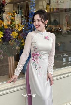 🌿 This set includes traditional Ao Dai, pants. Style: Traditional Material: Very well made with high-quality silk Collar: traditional collar Please provide bust-waist-and hip measurements when placing your order to ensure the best fit for you. 🌿 NOTE: * Recommend gentle washing * Please contact us for any inquiries about size. We don't have an exchange policy for the wrong size * It is safe for a washer and dryer in a "delicate" setting. * Actual Ao Dai colors may differ up to 10% due to light Wedding Ao Dai, Vietnam Clothes, Pants Style, Washer And Dryer, Wedding Shop, Favorite Things Gift, Labour Day, For Girls, Vietnam