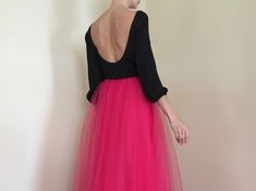 Wonderful Hot Pink tulle maxi skirt from very soft tulle for wedding ,special occasion or every day.High Quality! Feel Like a Princess! -Skirt is made of two layers of tulle. -Full lining. -Skirt has Satin waistband. - Closes with zipper. Please enquire if you're interested in different color. THE SKİRT IS MADE TO ORDER While ordering write your waist and skirt length measure,according your shoes heels, so the skirt will be made to your size. SIZING INFO: XS/34/US4: waist 64-66 cm (24-25 inch) S Pink Tulle Skirt For Party, Pink Long Skirt Dress For Party, Pink Long Pleated Dress, Party Petticoat With Lined Skirt In Pink, Pink Lined Petticoat For Party, Pink Party Petticoat With Lined Skirt, Pink Pleated Party Dresses, Pink Party Dress With Pleated Skirt, Pink Pleated Skirt Party Dress