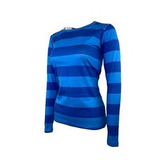 "Women's Blue's Clues / Josh Inspired Stripe Long Sleeve Shirt  Color - Blue Stripe Material - Poly/Cotton, Lightweight. Women's Size Chart -X-Small Across Chest:15.5\" From neck to bottom: 22\" -Small Across Chest: 16\" From neck to bottom: 22\" -Medium Across Chest: 17\" From  neck to bottom: 23\" -Large Across Chest: 18\" From  neck to bottom: 23\" -X-Large Across Chest: 20\" From  neck to bottom: 23\" -XX-Large Across Chest: 21\" From  neck to bottom: 23.5\" Brand New" Blue Fitted Long Sleeve Shirt, Fitted Royal Blue Long Sleeve Top, Nautical Shirt, Blue And White Striped Shirt, Striped Shirt Women, Blue's Clues, Blue Striped Shirt, Stripe Long Sleeve, Striped Long Sleeve Shirt