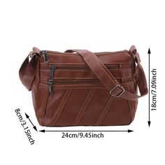 Women Soft Shoulder Bag PU Solid Messenger Crossbody Bags Female Retro Multipocket Purse SPECIFICATIONS Shape: Casual Tote Main Material: PU Lining Material: POLYESTER Material:pu Color:black ,Khaki Size:24*8*18cm Package content:1pc * bag [New In 20240719] Brown Pouch Shoulder Bag With Pockets, Brown Pouch Bag With Pockets, Brown Crossbody Bag With Pockets, Brown Satchel Shoulder Bag With Pockets, Brown Satchel Bag With Multiple Pockets, Brown Shoulder Bag With Multiple Pockets, Brown Crossbody Shoulder Bag With Multiple Pockets, Casual Brown Shoulder Bag With Multiple Pockets, Brown Satchel Shoulder Bag With Multiple Pockets