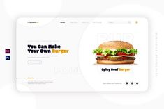 the burger app is designed to look like it has an image of a hamburger on it